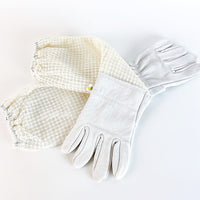 HKM-169299 Sheepskin Anti-Bee Gloves with Three-Layer Breathable Mesh Protection