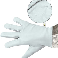 HKM-169299 Sheepskin Anti-Bee Gloves with Three-Layer Breathable Mesh Protection
