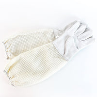 HKM-169299 Sheepskin Anti-Bee Gloves with Three-Layer Breathable Mesh Protection