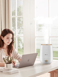 HKM-947539 Columnar Household Mini Aromatherapy Humidifier with 4.1-6.0L Water Tank, 31-40 sq. m Coverage, Quiet Operation