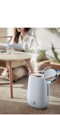 HKM-947539 Columnar Household Mini Aromatherapy Humidifier with 4.1-6.0L Water Tank, 31-40 sq. m Coverage, Quiet Operation