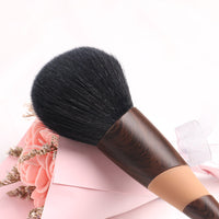 HKM-954899 8-Piece Eyeshadow Brush Set with Wood Grain Handle and PU Bag