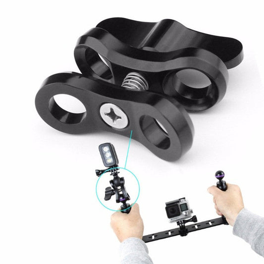 KTX-661139 Diving Photography Butterfly Clip - Aluminum Alloy Metal Camera Light Ball Head Clip