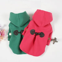 HKM-428307 Classic Hooded Double-Sided Wool Pet Trench Coat for Small Dogs - Warm & Stylish Winter Apparel