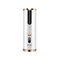 HKM-106131 Cordless Auto Rotating Curling Iron with LCD Display and Ceramic Technology for Effortless Waves