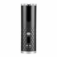 HKM-106131 Cordless Auto Rotating Curling Iron with LCD Display and Ceramic Technology for Effortless Waves