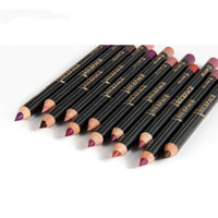 HKM-445267 Matte Lip Liner Pencil Set - 12 Waterproof Colors for Precise Lip Definition