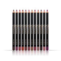 HKM-445267 Matte Lip Liner Pencil Set - 12 Waterproof Colors for Precise Lip Definition