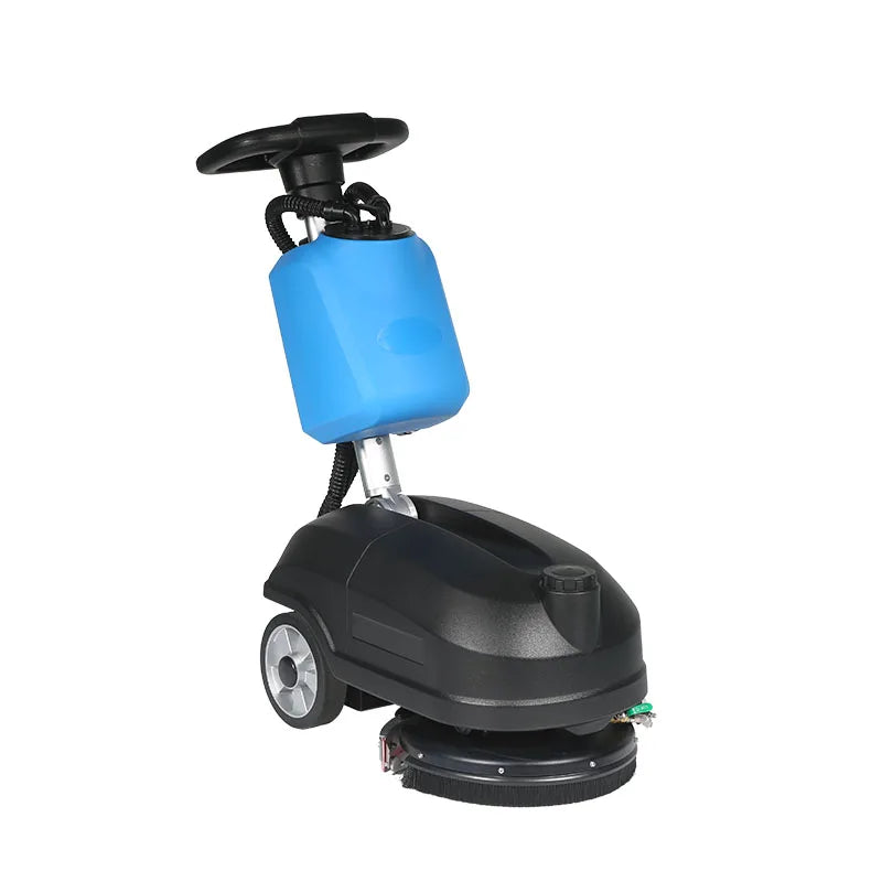 KTX-850195 14-Inch Commercial Walk Behind Single Disc Floor Scrubber for Gym and Epoxy Surfaces