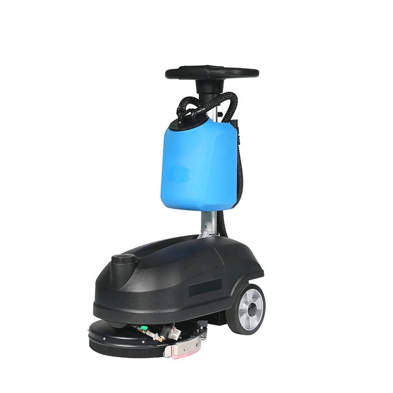 KTX-850195 14-Inch Commercial Walk Behind Single Disc Floor Scrubber for Gym and Epoxy Surfaces
