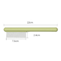 HKM-544403 Durable Stainless Steel Cat Comb with Rounded Teeth for Easy Grooming and Flea Removal for All Coat Types