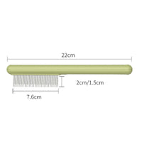 HKM-544403 Durable Stainless Steel Cat Comb with Rounded Teeth for Easy Grooming and Flea Removal for All Coat Types