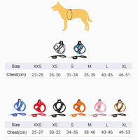 HKM-121683 Lightweight Reflective Dog Chest Harness and Leash Set for All Breeds