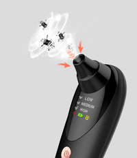 HKM-831251 Multi-Function Beauty Instrument with Heat, Vibration, and Vacuum Suction in Black and White