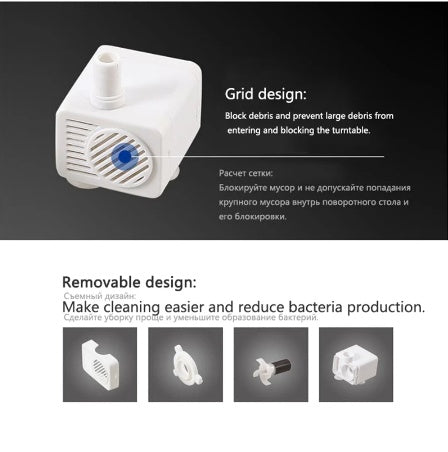 HKM-900499 Automatic Pet Water Dispenser Pump with Adjustable Flow and Quiet Operation