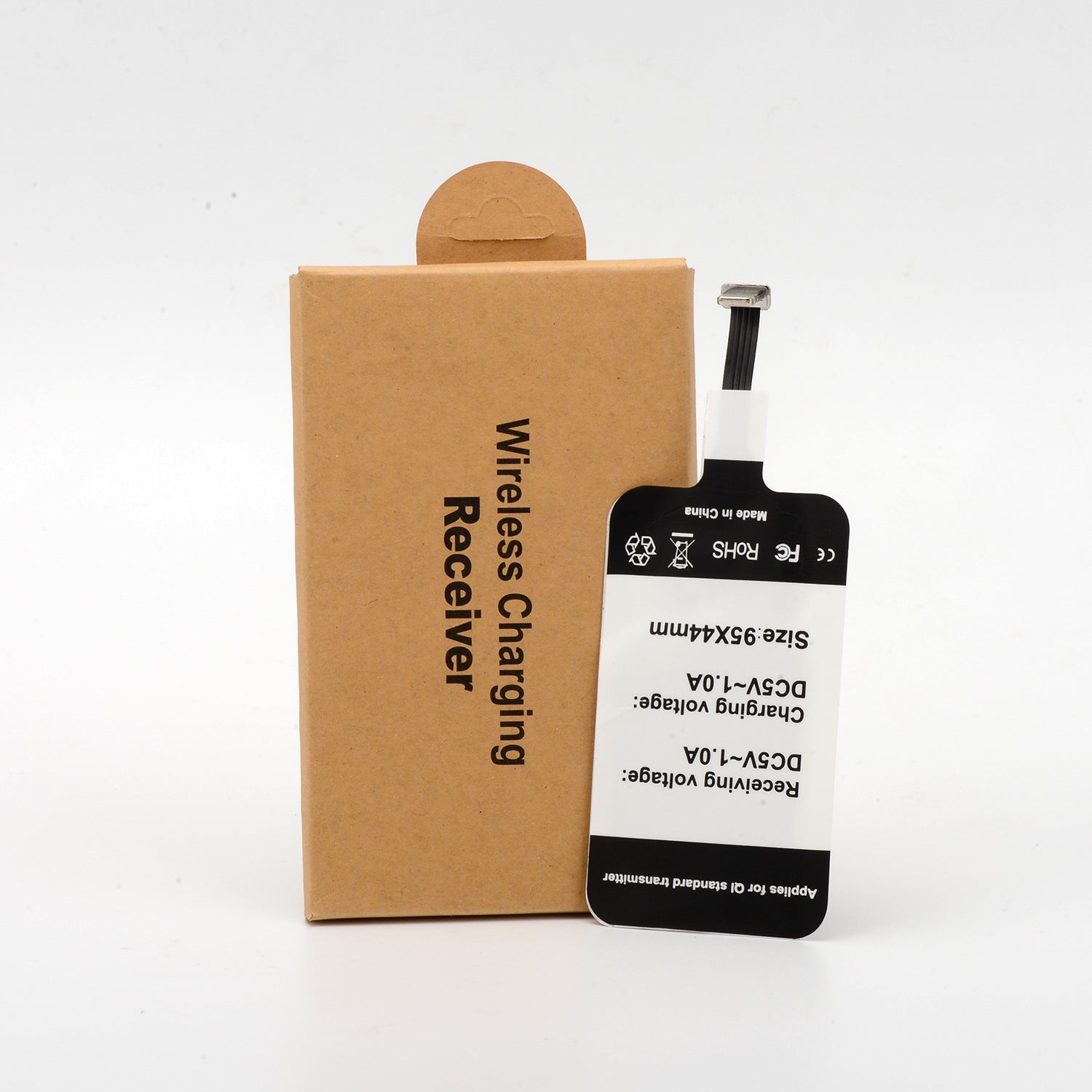 KTX-590611 Wireless Charging Receiver for Apple and Android Devices - Type-C Compatible, White