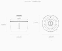 HKM-128723 Pet Water Dispenser with Circulation Filtration and Silent Pump, 2.5L Capacity