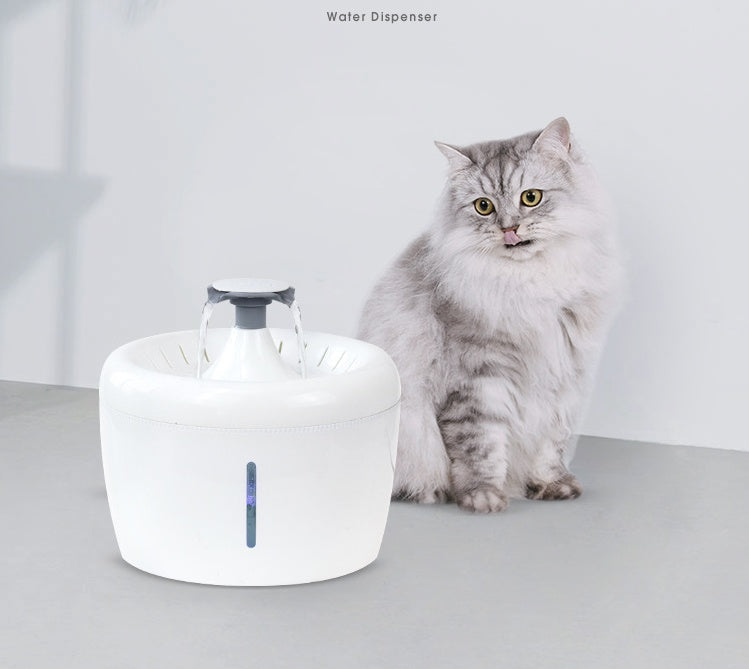 HKM-128723 Pet Water Dispenser with Circulation Filtration and Silent Pump, 2.5L Capacity