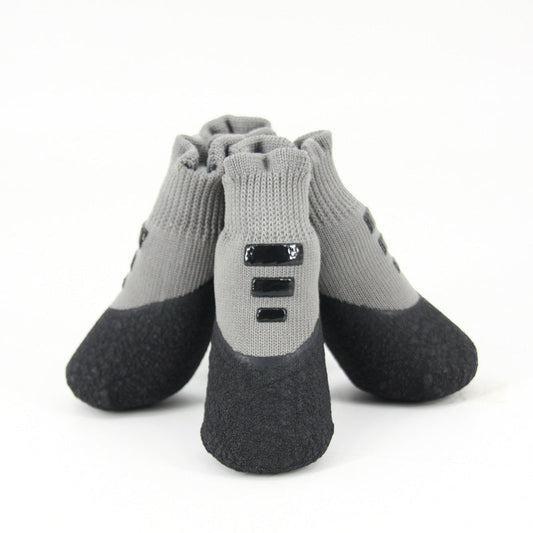 HKM-715987 Waterproof Anti-Slip Pet Shoes for Outdoor Use ¨C Warm and Wear-Resistant Dog Sneakers