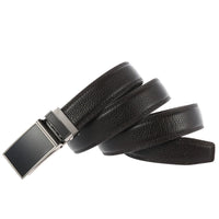 HKM-578131 Genuine Leather Automatic Buckle Ratchet Belt for Men, Model LY33-30021-5