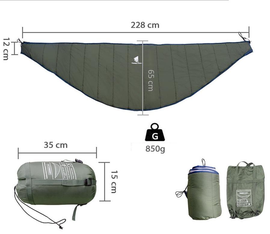 KTX-233811 Portable Waterproof Folding Hammock for Outdoor Camping and Leisure Use