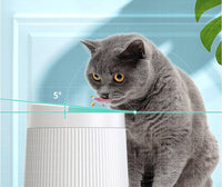HKM-996499 Geometric Double Cat Bowl - A5 Food Grade Melamine, 194mm Diameter, 145mm Height