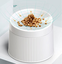 HKM-996499 Geometric Double Cat Bowl - A5 Food Grade Melamine, 194mm Diameter, 145mm Height