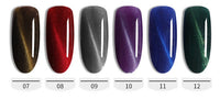 HKM-958611 Cat's Eye Nail Polish Glue Set for Phototherapy - 10ml, 48 Color Options