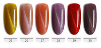HKM-958611 Cat's Eye Nail Polish Glue Set for Phototherapy - 10ml, 48 Color Options
