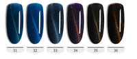 HKM-958611 Cat's Eye Nail Polish Glue Set for Phototherapy - 10ml, 48 Color Options