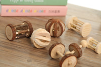 HKM-509459 Natural Wooden Toy for Small Pets - Ideal for Hamsters, Birds, Cats, Dogs, and Rabbits