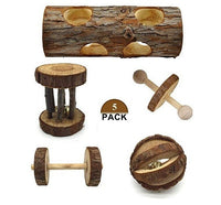 HKM-509459 Natural Wooden Toy for Small Pets - Ideal for Hamsters, Birds, Cats, Dogs, and Rabbits