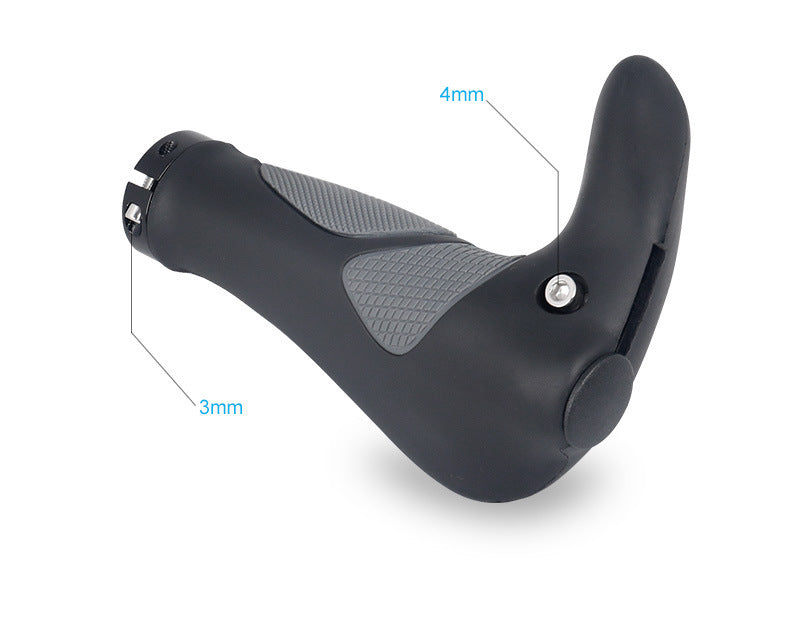 HKM-520147 Durable Rubber Horn Handle for Mountain Bikes