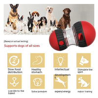 HKM-508307 Interactive Dog Toy - Adjustable Difficulty Food Dispensing Tumbler Puzzle for Small to Medium Breeds, Durable Non-Toxic Material, Promotes Slow Feeding and Mental Stimulation