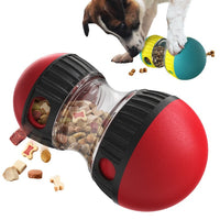 HKM-508307 Interactive Dog Toy - Adjustable Difficulty Food Dispensing Tumbler Puzzle for Small to Medium Breeds, Durable Non-Toxic Material, Promotes Slow Feeding and Mental Stimulation