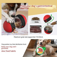 HKM-508307 Interactive Dog Toy - Adjustable Difficulty Food Dispensing Tumbler Puzzle for Small to Medium Breeds, Durable Non-Toxic Material, Promotes Slow Feeding and Mental Stimulation