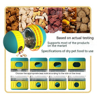 HKM-508307 Interactive Dog Toy - Adjustable Difficulty Food Dispensing Tumbler Puzzle for Small to Medium Breeds, Durable Non-Toxic Material, Promotes Slow Feeding and Mental Stimulation