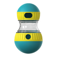 HKM-508307 Interactive Dog Toy - Adjustable Difficulty Food Dispensing Tumbler Puzzle for Small to Medium Breeds, Durable Non-Toxic Material, Promotes Slow Feeding and Mental Stimulation