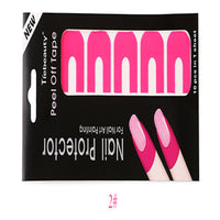 HKM-891923 Nail Art Spill Prevention Sticker - 5 Color Options for Mess-Free Polish Application