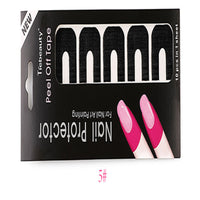 HKM-891923 Nail Art Spill Prevention Sticker - 5 Color Options for Mess-Free Polish Application