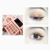 HKM-900563 15-Color Tiangong Jade Rabbit Eyeshadow Palette - Earthy Tones, Matte & Pearly Finish