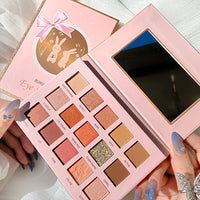 HKM-900563 15-Color Tiangong Jade Rabbit Eyeshadow Palette - Earthy Tones, Matte & Pearly Finish