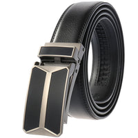 HKM-002963 Men's Cowhide Leather Belt - 3.5cm Wide, Durable and Stylish Design, Perfect for Everyday Use