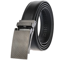 HKM-002963 Men's Cowhide Leather Belt - 3.5cm Wide, Durable and Stylish Design, Perfect for Everyday Use