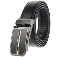 HKM-002963 Men's Cowhide Leather Belt - 3.5cm Wide, Durable and Stylish Design, Perfect for Everyday Use
