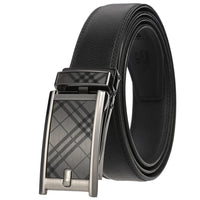 HKM-002963 Men's Cowhide Leather Belt - 3.5cm Wide, Durable and Stylish Design, Perfect for Everyday Use