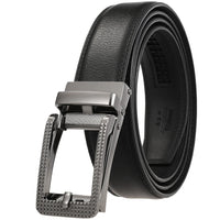 HKM-002963 Men's Cowhide Leather Belt - 3.5cm Wide, Durable and Stylish Design, Perfect for Everyday Use