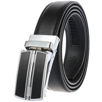 HKM-002963 Men's Cowhide Leather Belt - 3.5cm Wide, Durable and Stylish Design, Perfect for Everyday Use