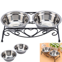 HKM-649555 Durable Stainless Steel Pet Bowl for Cats and Dogs