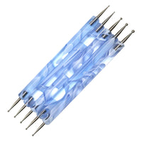 HKM-152915 Double-Ended Diamond Nail Art Pen Set for Dotted Painting and Manicure - 5 Piece Acrylic Tool